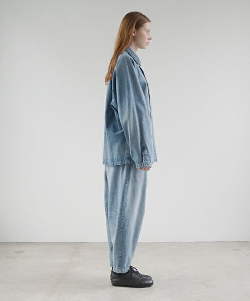 VU ヴウ vintage denim cropped pants [VINAGE BLUE] ヴィンテージデニム クロップドパンツ vu-pnt-005