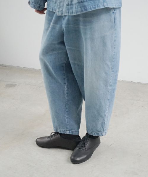 VU ヴウ vintage denim cropped pants [VINAGE BLUE] ヴィンテージデニム クロップドパンツ vu-pnt-005