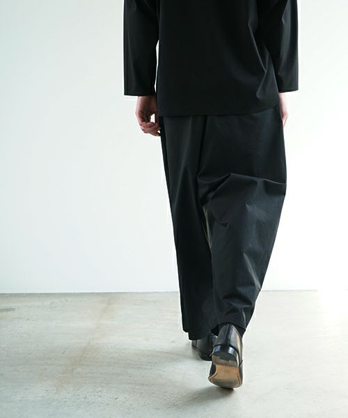 VU ヴウ wide silhouette pants [BLACK] ワイドシルエットパンツ vu-pnt-006