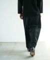 VU ヴウ wide silhouette pants [BLACK] ワイドシルエットパンツ vu-pnt-006