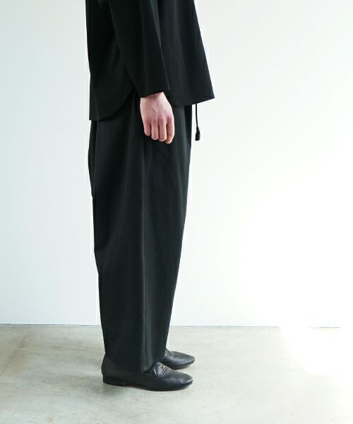 VU ヴウ wide silhouette pants [BLACK] ワイドシルエットパンツ vu-pnt-006