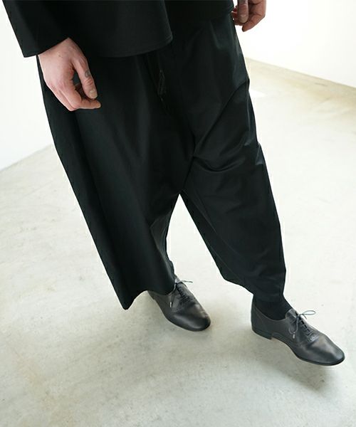 VU ヴウ wide silhouette pants [BLACK] ワイドシルエットパンツ vu-pnt-006