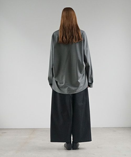 VU ヴウ wide silhouette pants [BLACK] ワイドシルエットパンツ vu-pnt-006