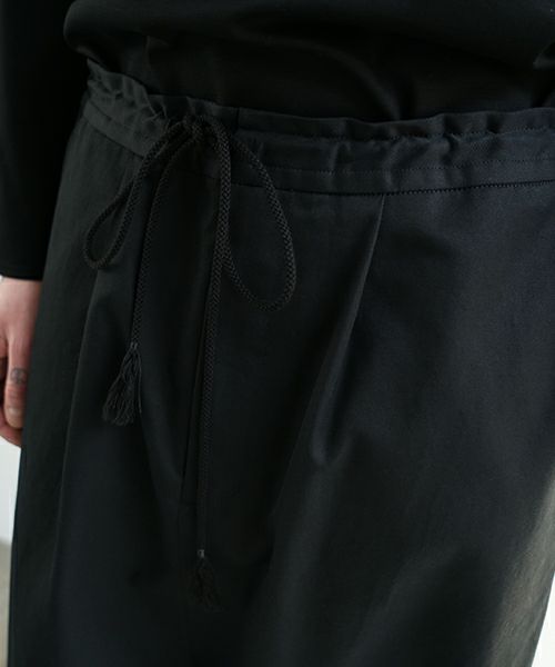 VU ヴウ wide silhouette pants [BLACK] ワイドシルエットパンツ vu-pnt-006