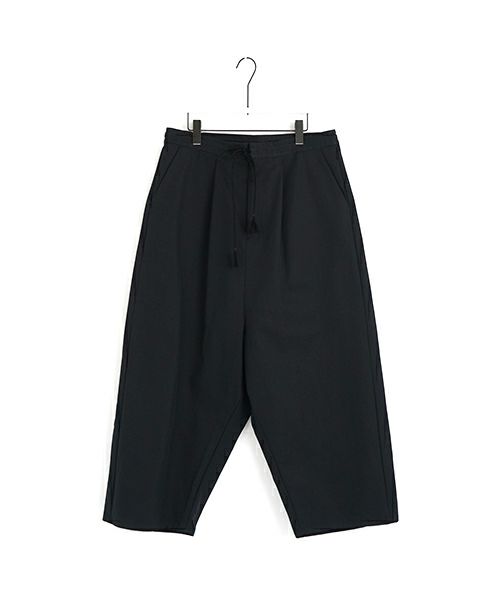 VU ヴウ wide silhouette pants [BLACK] ワイドシルエットパンツ vu-pnt-006