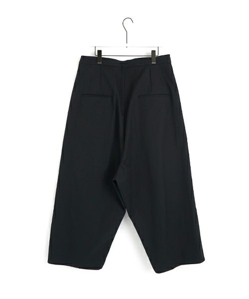 VU ヴウ wide silhouette pants [BLACK] ワイドシルエットパンツ vu-pnt-006