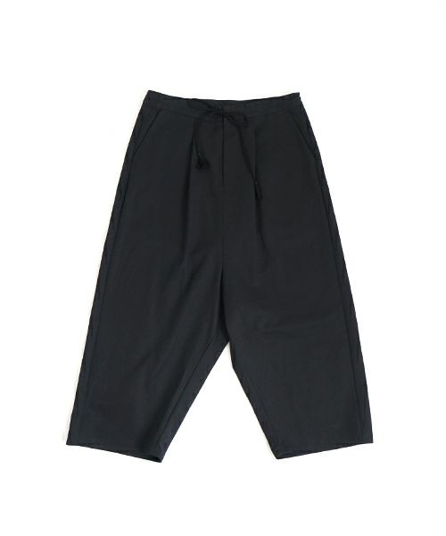 VU ヴウ wide silhouette pants [BLACK] ワイドシルエットパンツ vu-pnt-006