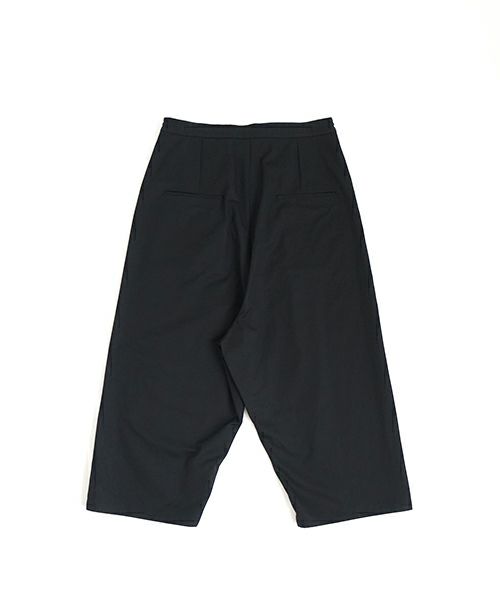 VU ヴウ wide silhouette pants [BLACK] ワイドシルエットパンツ vu-pnt-006