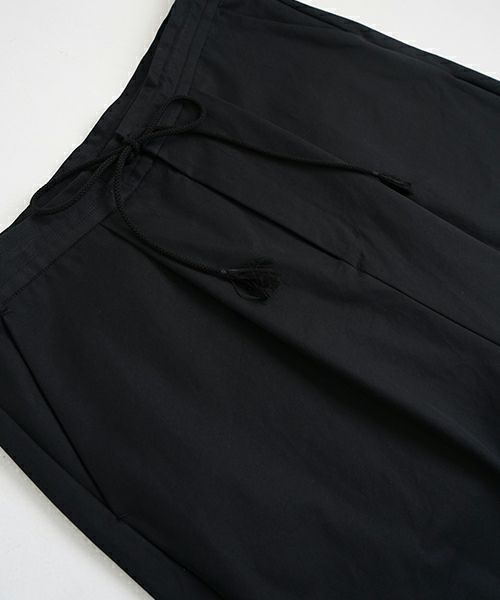 VU ヴウ wide silhouette pants [BLACK] ワイドシルエットパンツ vu-pnt-006