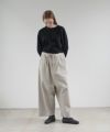 VU ヴウ wide silhouette pants [CHALK] ワイドシルエットパンツ vu-pnt-006
