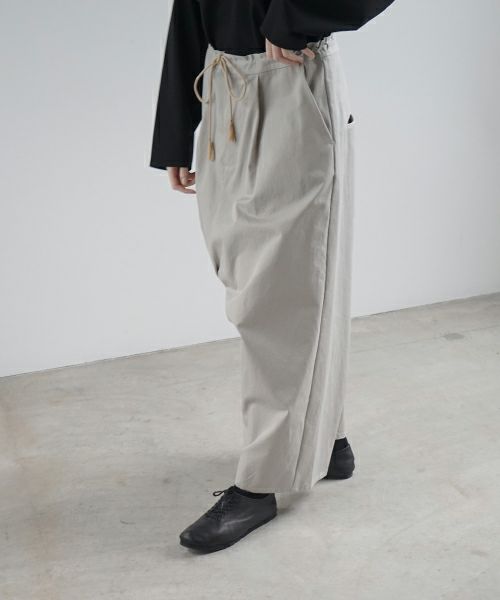 VU ヴウ wide silhouette pants [CHALK] ワイドシルエットパンツ vu-pnt-006