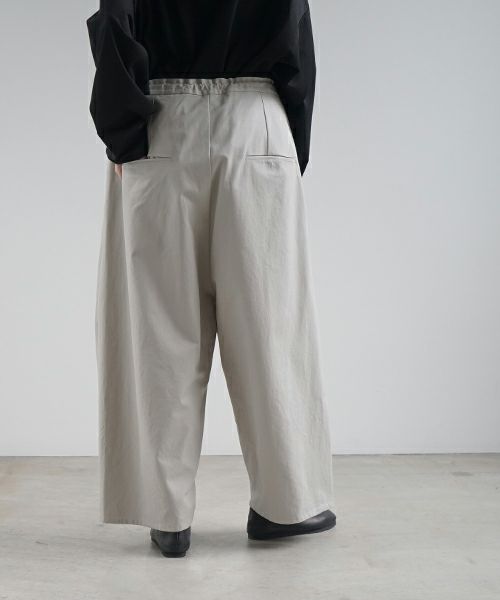 VU ヴウ wide silhouette pants [CHALK] ワイドシルエットパンツ vu-pnt-006