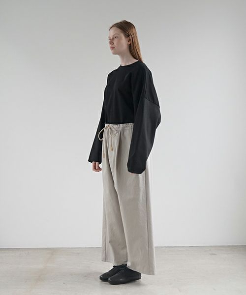 VU ヴウ wide silhouette pants [CHALK] ワイドシルエットパンツ vu-pnt-006
