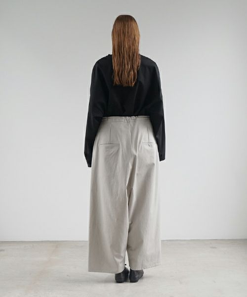 VU ヴウ wide silhouette pants [CHALK] ワイドシルエットパンツ vu-pnt-006