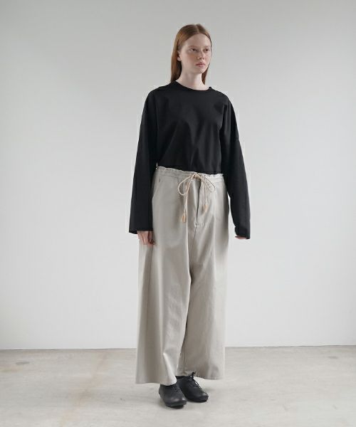VU ヴウ wide silhouette pants [CHALK] ワイドシルエットパンツ vu-pnt-006