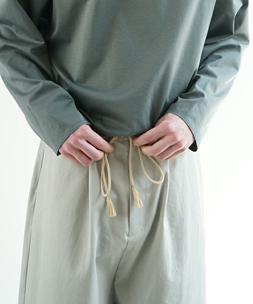 VU ヴウ wide silhouette pants [CHALK] ワイドシルエットパンツ vu-pnt-006