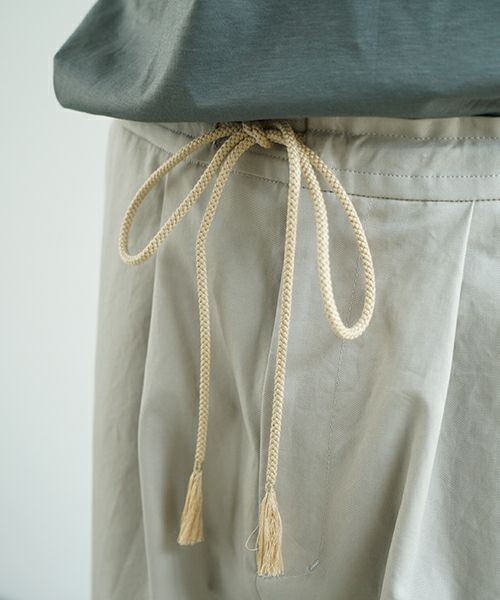 VU ヴウ wide silhouette pants [CHALK] ワイドシルエットパンツ vu-pnt-006