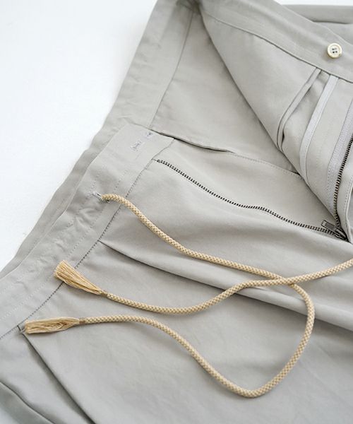 VU ヴウ wide silhouette pants [CHALK] ワイドシルエットパンツ vu-pnt-006