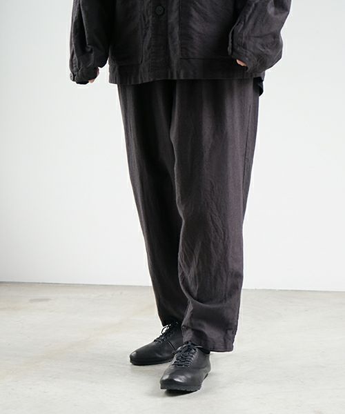 VU ヴウ dyed tapered pants［SUMI] 染テーパードパンツ425-VU-09