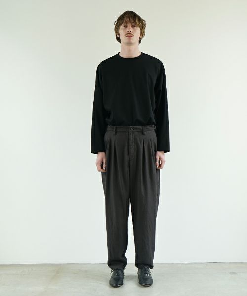 VU ヴウ dyed tapered pants［SUMI] 染テーパードパンツ425-VU-09