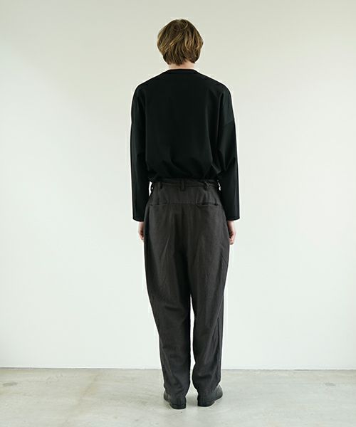 VU ヴウ dyed tapered pants［SUMI] 染テーパードパンツ425-VU-09