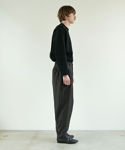 VU ヴウ dyed tapered pants［SUMI] 染テーパードパンツ425-VU-09