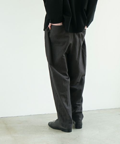 VU ヴウ dyed tapered pants［SUMI] 染テーパードパンツ425-VU-09