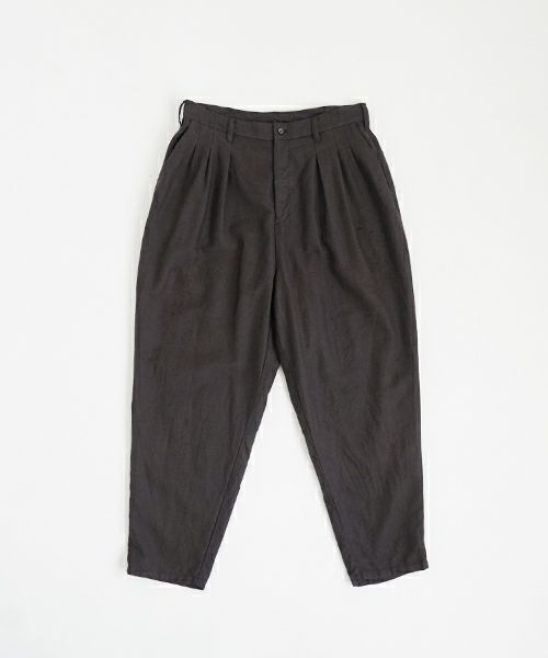 VU ヴウ dyed tapered pants［SUMI] 染テーパードパンツ425-VU-09
