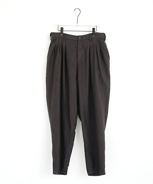 VU ヴウ dyed tapered pants［SUMI] 染テーパードパンツ425-VU-09