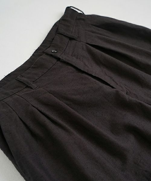 VU ヴウ dyed tapered pants［SUMI] 染テーパードパンツ425-VU-09
