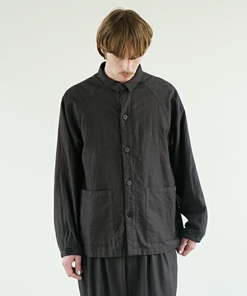 VU ヴウ dyed work jacket [SUMI]  染ワークジャケット vu-jkt-005