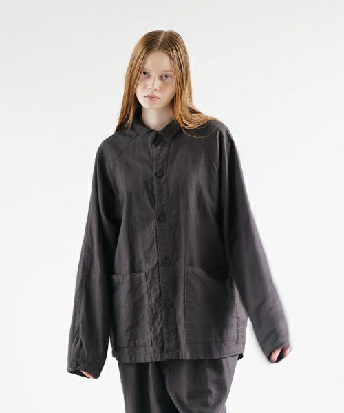 VU ヴウ dyed work jacket [SUMI]  染ワークジャケット vu-jkt-005