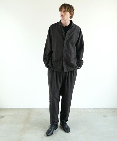 VU ヴウ dyed work jacket [SUMI]  染ワークジャケット vu-jkt-005
