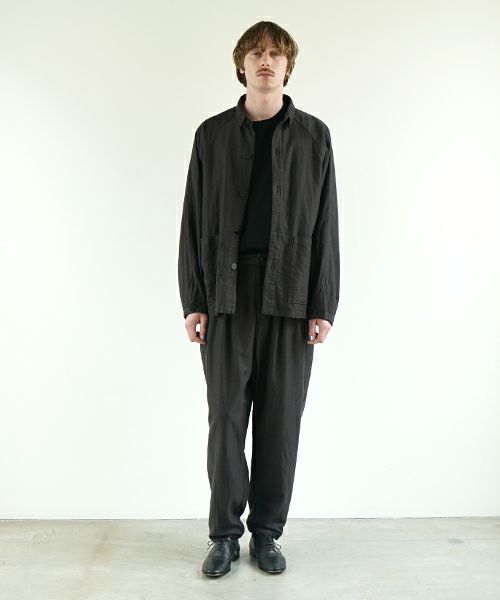 VU ヴウ dyed work jacket [SUMI]  染ワークジャケット vu-jkt-005