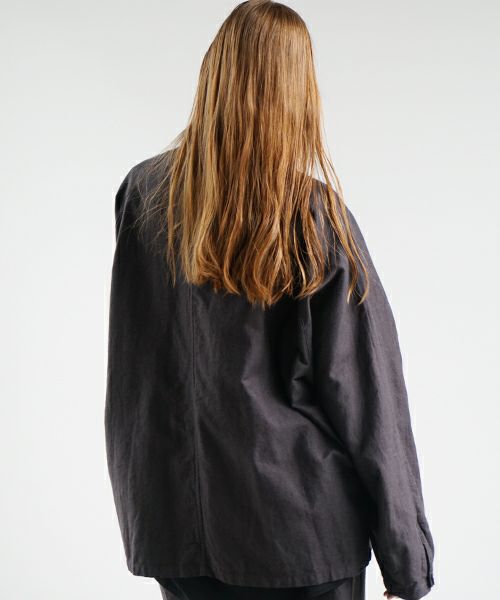 VU ヴウ dyed work jacket [SUMI]  染ワークジャケット vu-jkt-005