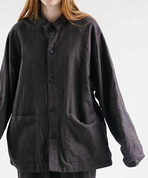 VU ヴウ dyed work jacket [SUMI]  染ワークジャケット vu-jkt-005