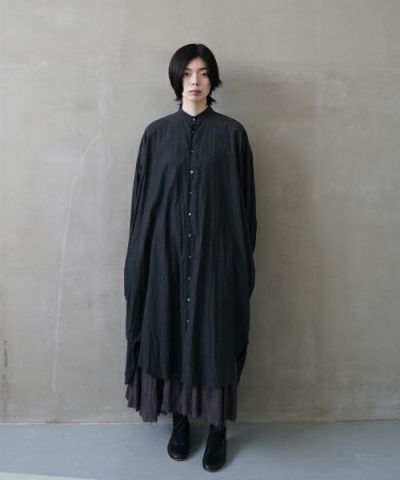 suzuki takayuki スズキタカユキ weather-cloth shirt [A251-03/ebony black]