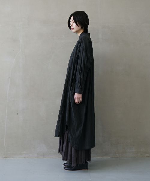 suzuki takayuki スズキタカユキ weather-cloth shirt [A251-03/ebony black]