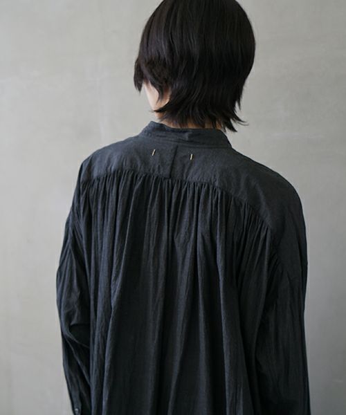 suzuki takayuki スズキタカユキ weather-cloth shirt [A251-03/ebony black]