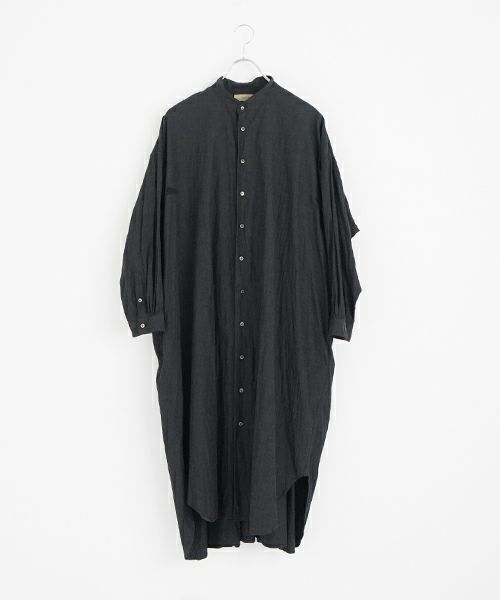 suzuki takayuki スズキタカユキ weather-cloth shirt [A251-03/ebony black]