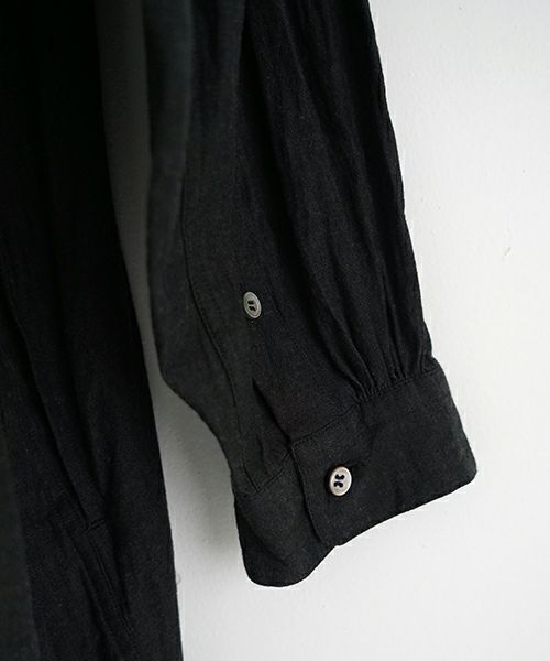suzuki takayuki スズキタカユキ weather-cloth shirt [A251-03/ebony black]