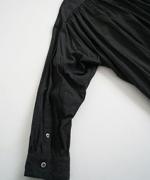 suzuki takayuki スズキタカユキ weather-cloth shirt [A251-03/ebony black]