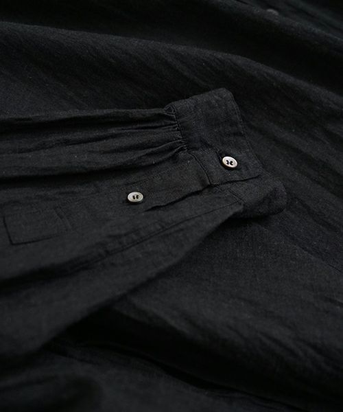 suzuki takayuki スズキタカユキ weather-cloth shirt [A251-03/ebony black]