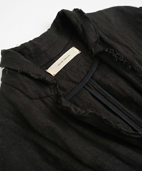 suzuki takayuki スズキタカユキ frayed short jacket[A251-09/lamp black]