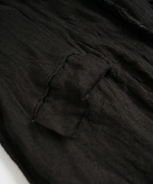 suzuki takayuki スズキタカユキ frayed short jacket[A251-09/lamp black]