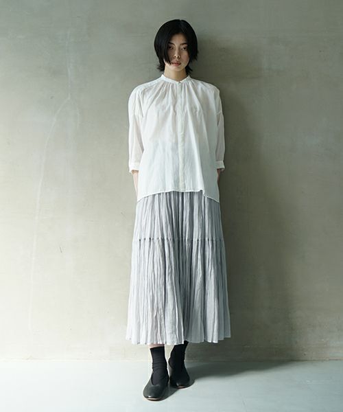 suzuki takayuki スズキタカユキ khadi shirtⅠ [T001-14-1/off white] カディシャツ