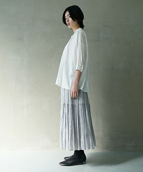 suzuki takayuki スズキタカユキ khadi shirtⅠ [T001-14-1/off white] カディシャツ