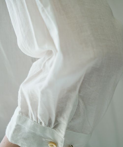 suzuki takayuki スズキタカユキ khadi shirtⅠ [T001-14-1/off white] カディシャツ