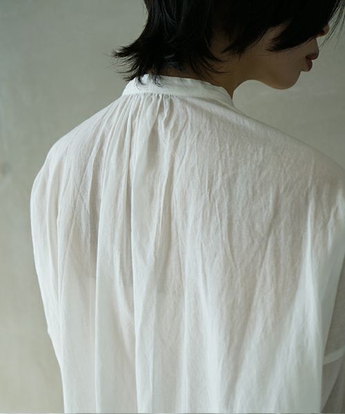 suzuki takayuki スズキタカユキ khadi shirtⅠ [T001-14-1/off white] カディシャツ