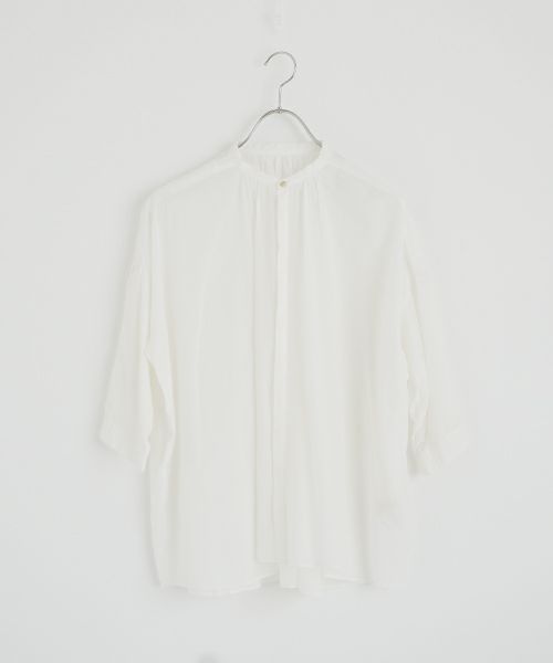 suzuki takayuki スズキタカユキ khadi shirtⅠ [T001-14-1/off white] カディシャツ